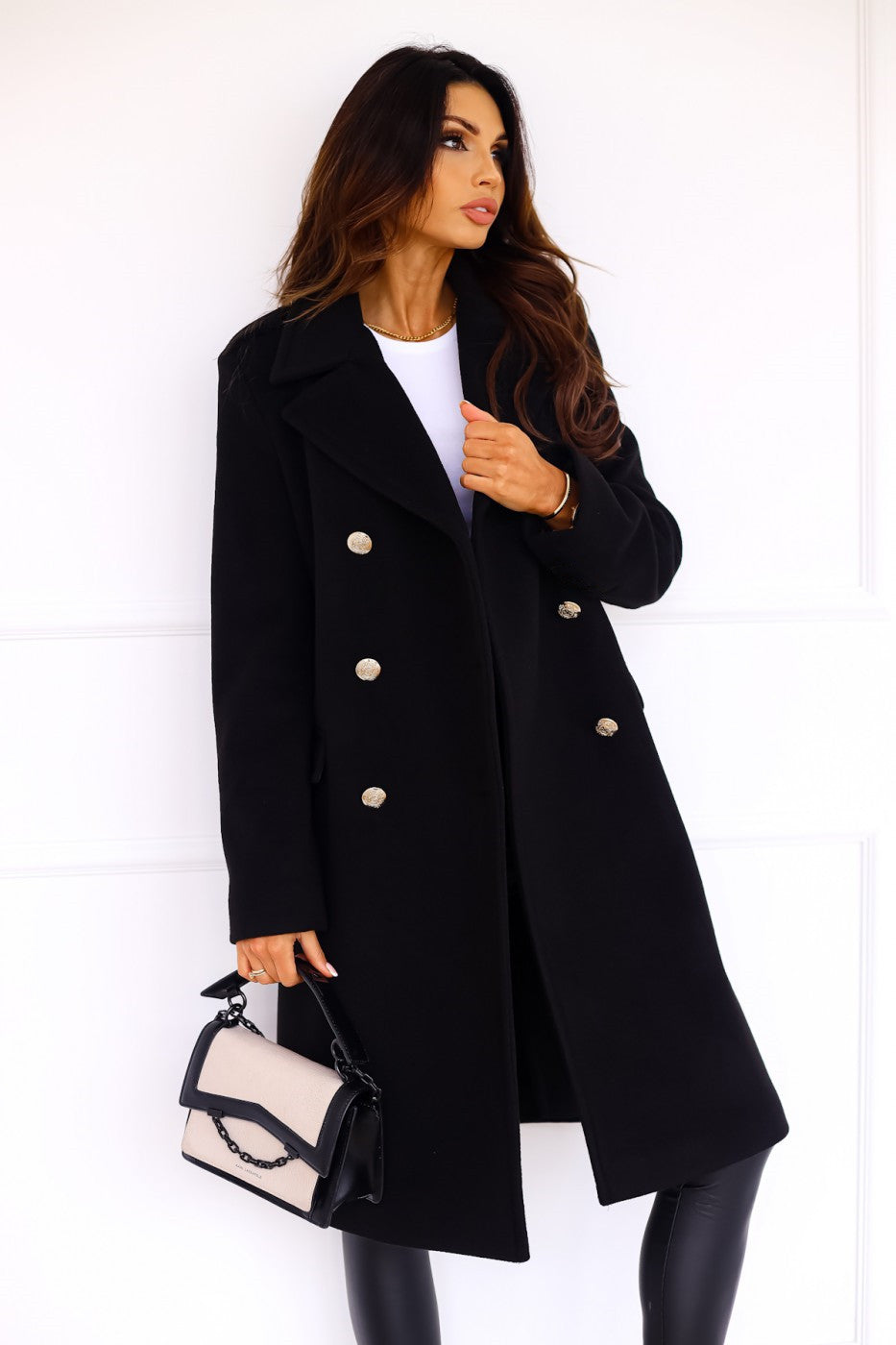 NOUVEAU RICHE Damen Reverskragen Langarm Zweireiherjacke