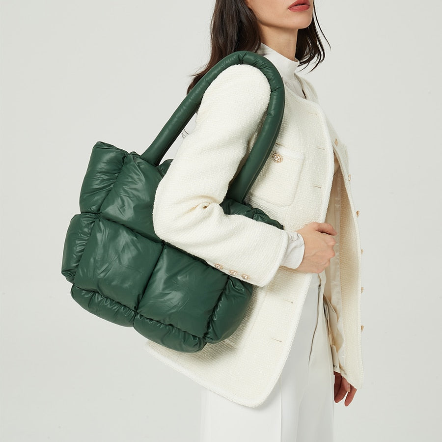 NOUVEAU RICHE Damen Shopper Handtasche Groß Gepolstert Weiche Polsterung