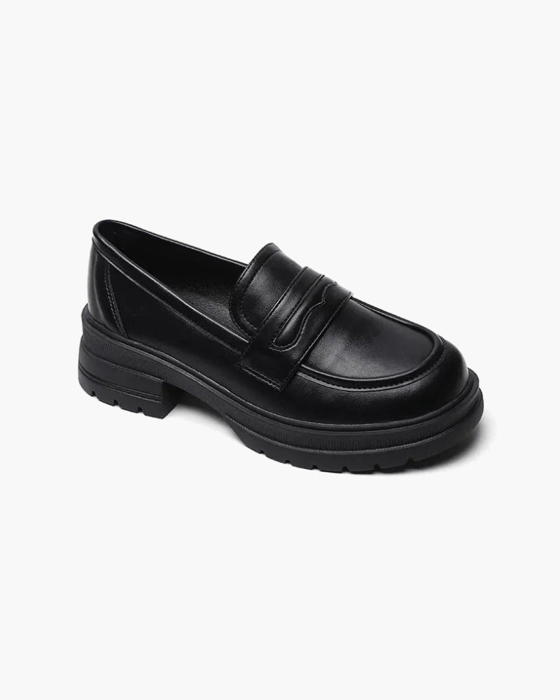 NOUVEAU RICHE Damen Slipper Leder Eleganz für Herbst und Winter Einfach
