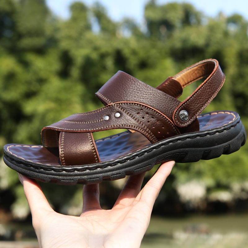 NOUVEAU RICHE Damen Sommersandalen – Fersenriemen & Rutschfeste Profilsohle