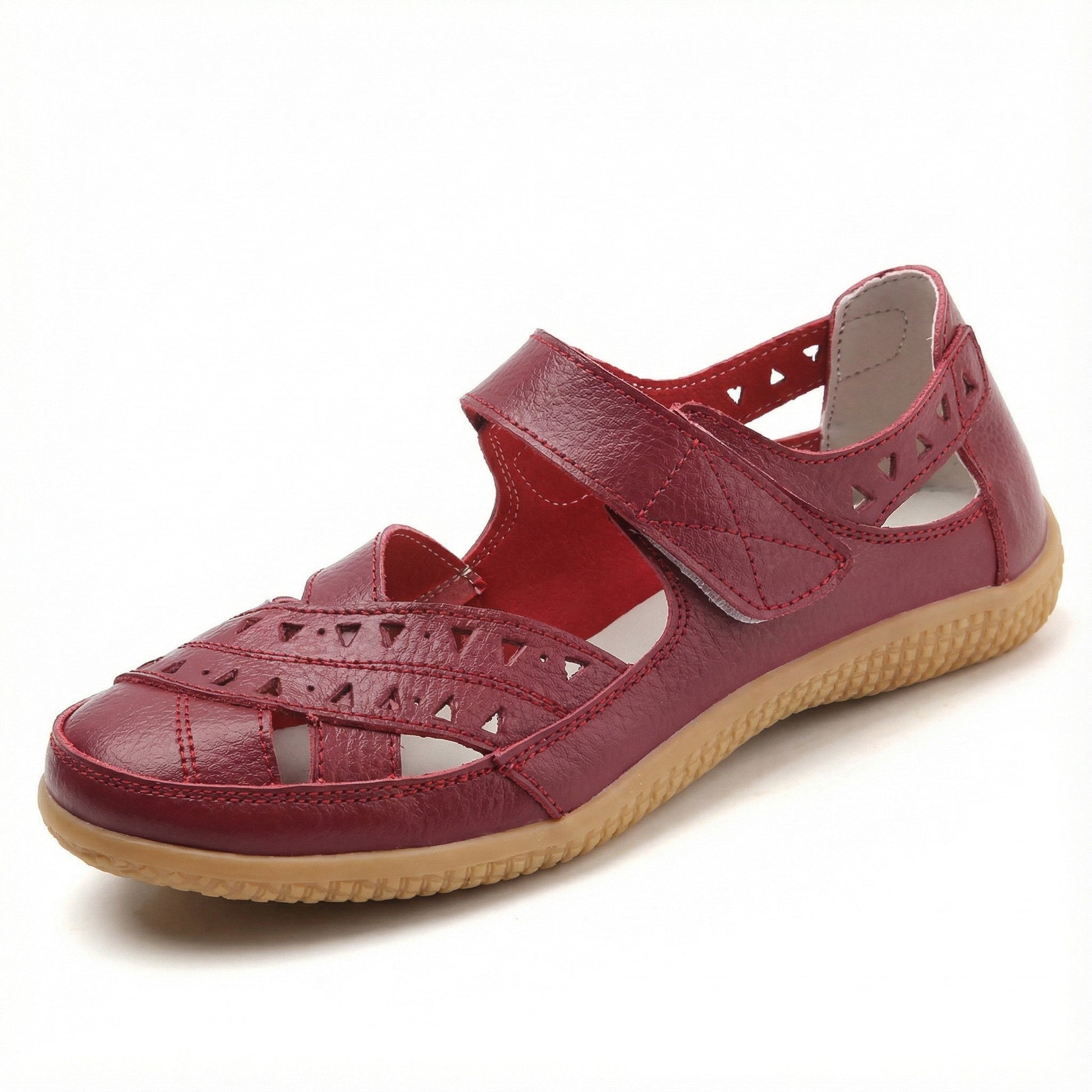 NOUVEAU RICHE Damen Geh-Sandalen – Atmungsaktiv & Gepolsterte Sohle Rosenrot