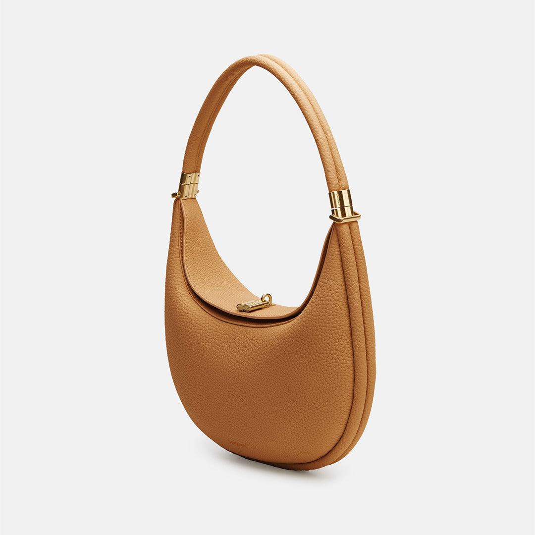 NOUVEAU RICHE Damen Tasche Braun Einheitsgröße Leder Schultertasche Crossbody Bag für Alltag und Freizeit Vintage braun