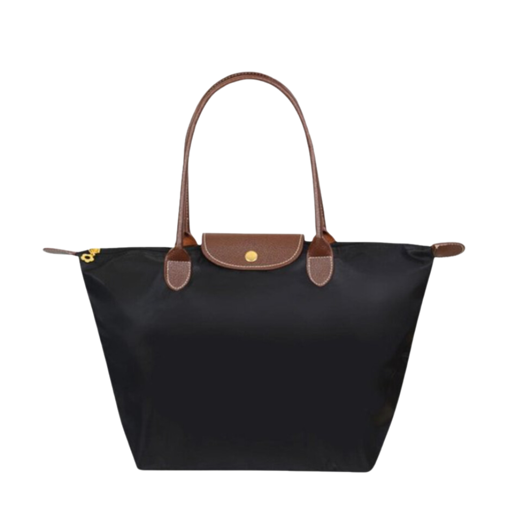 NOUVEAU RICHE Damen Umhängetasche Schwarz Größe M Leder Elegantes Design Hochwertige Luxustasche für Stilbewusste Frauen Schwarz
