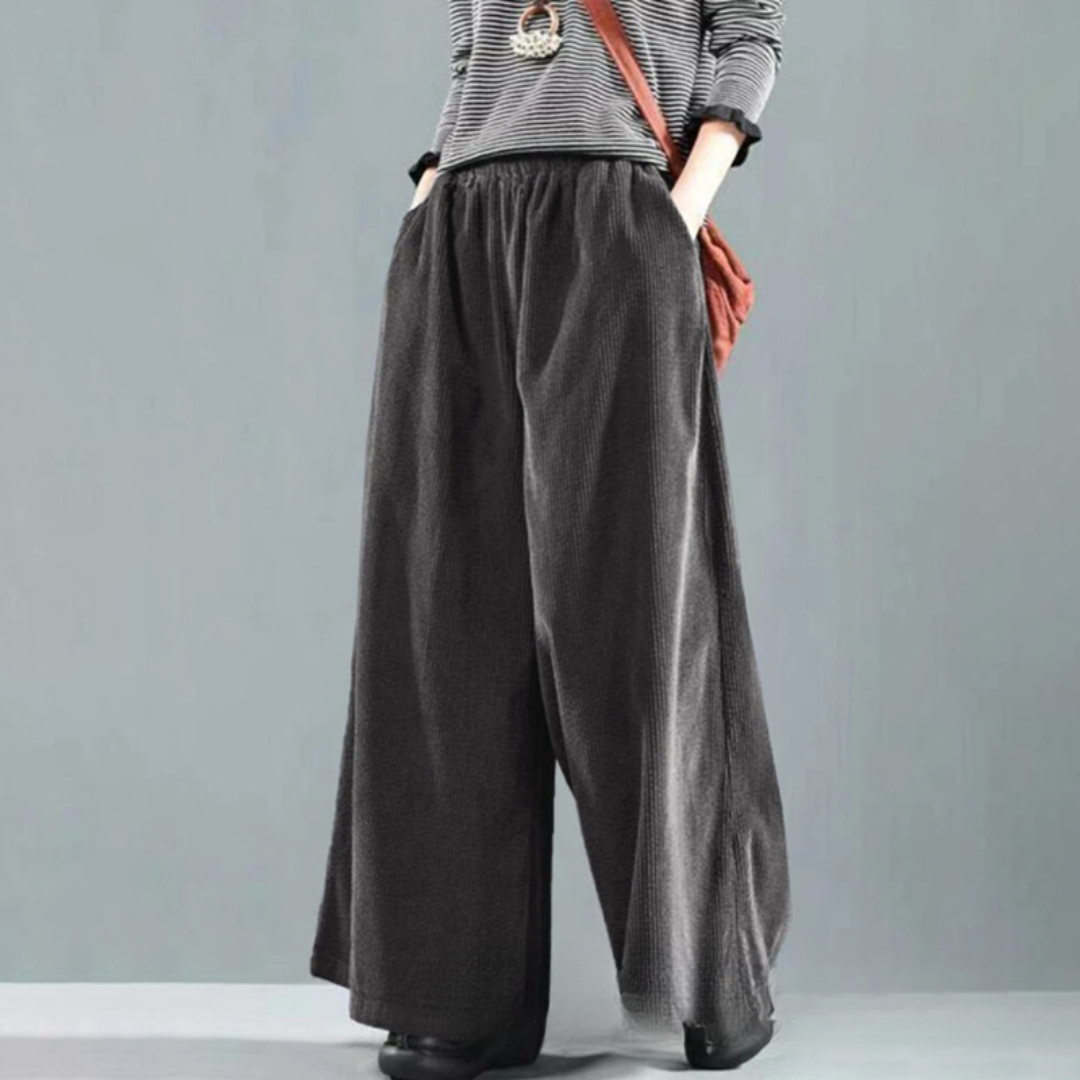 Damen Vintage Cordhose | Weites Bein 0