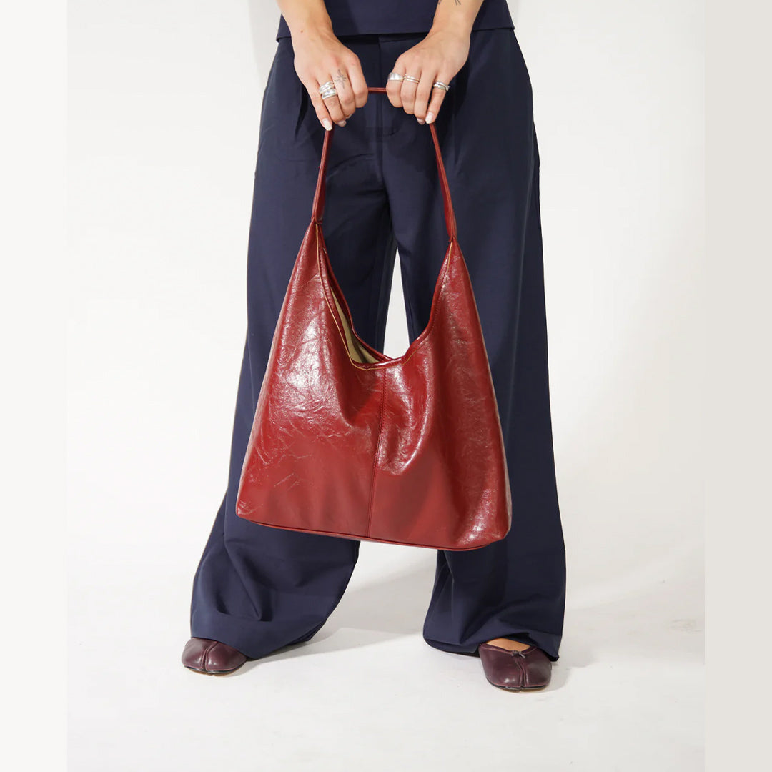 NOUVEAU RICHE Damen Vintage Kordelzugbeutel Set Aus Veganem Leder Schwarz Einheitsgröße Elegantes Design Für Jeden Anlass