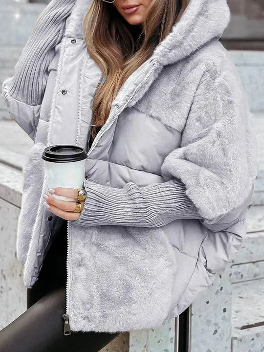 NOUVEAU RICHE Dôre | Damen Warme Winterjacke - Elegante & Winddichte Übergangsjacke mit Kapuze