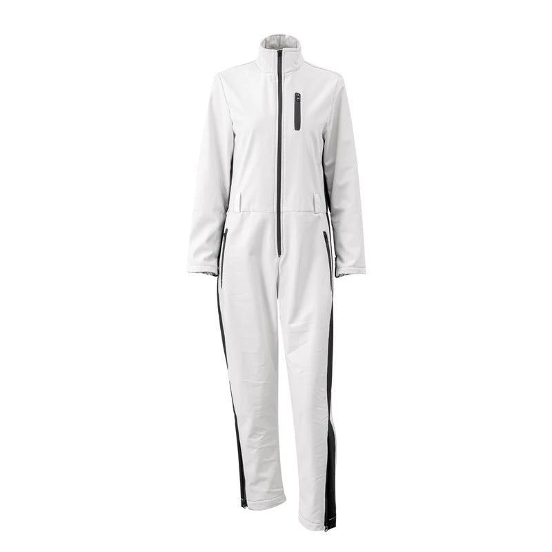 Damen Winter Skianzug Mit Reißverschluss Und High-Waist-Hose 5