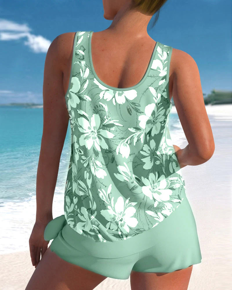 NOUVEAU RICHE Nara | Damen Tankini – Exklusives Zweiteiler-Set, Sommerliche Passform & Zeitlose Eleganz