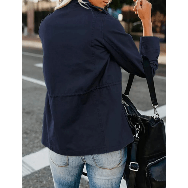 NOUVEAU RICHE Damen Übergangsjacke Leicht – Knopfverschluss & Funktional