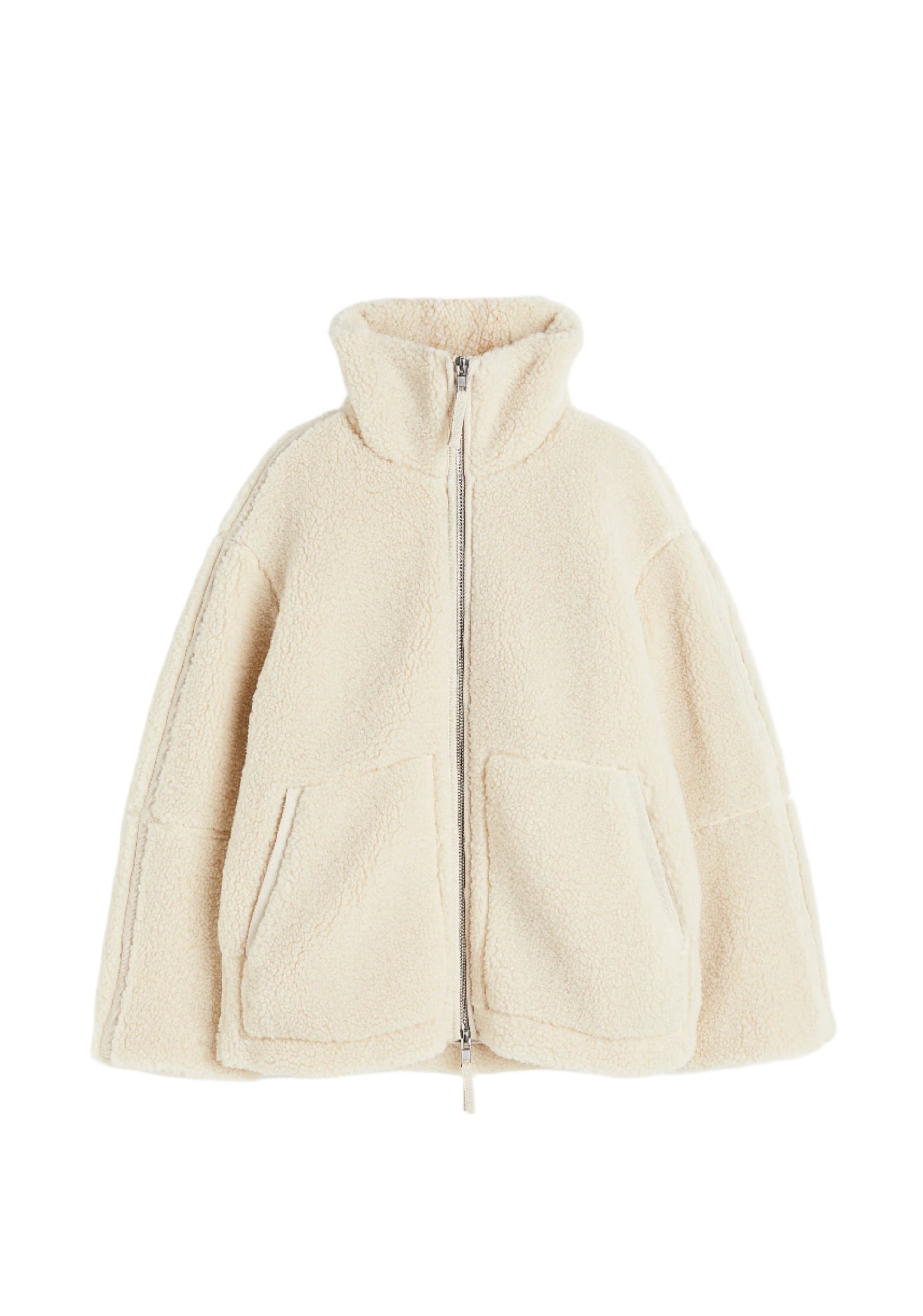NOUVEAU RICHE Übergroße Sherpa Fleecejacke Ultrawarm Für Kalte Tage