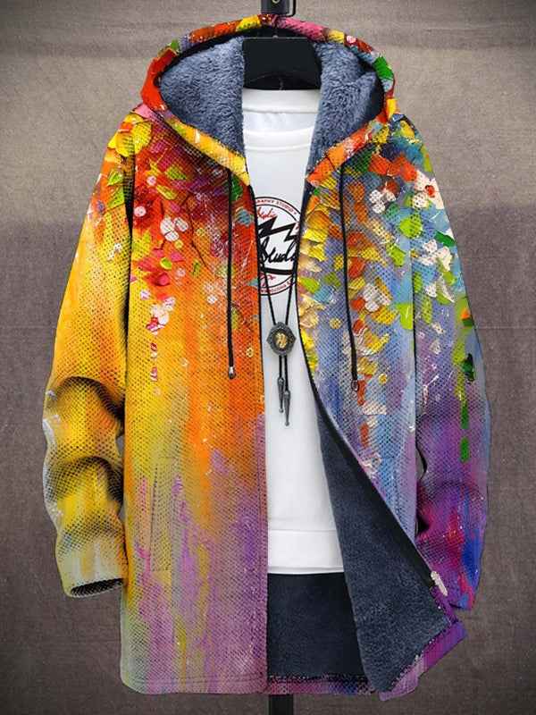 Zahara | Eleganter Kunst-Inspirierter Cardigan für Damen - Luxuriöser Statement Strickcardigan mit Künstlerischem Muster & Weicher Haptik