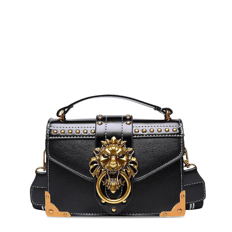 NOUVEAU RICHE Vegan Leder Umhängetasche für Damen mit Weichem Innenfutter und Goldfarbener Hardware Stilvolle und Funktionale Handtasche für Jeden Anlass Schwarz | 4 noch auf Lager