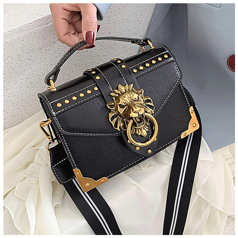 NOUVEAU RICHE Vegan Leder Umhängetasche für Damen mit Weichem Innenfutter und Goldfarbener Hardware Stilvolle und Funktionale Handtasche für Jeden Anlass