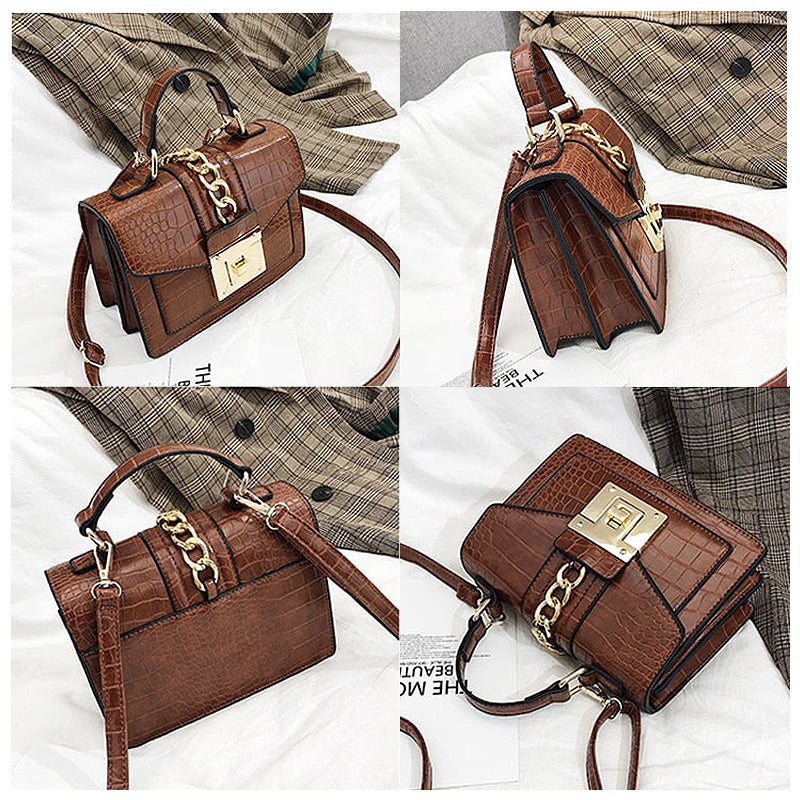 NOUVEAU RICHE Elegante Handtasche Aus Hochwertigem Veganem Leder Mit Weichem Innenfutter Und Goldfarbenen Elementen Für Stilvolle Auftritte