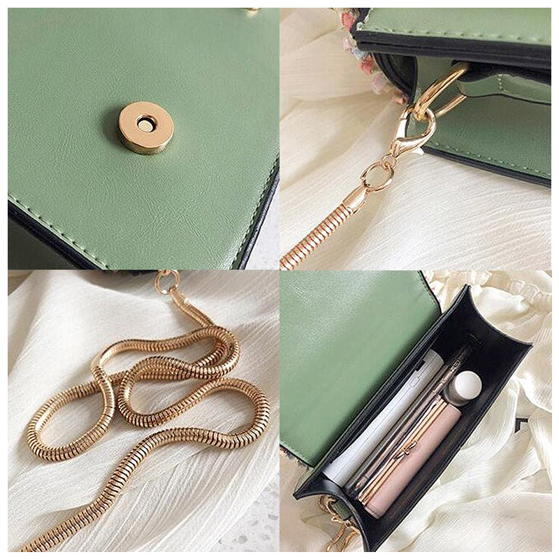 NOUVEAU RICHE Vegan Leder Handtasche Für Damen Mit Goldfarbenen Metallakzenten Und Weichem Innenfutter Ideal Für Jedes Outfit