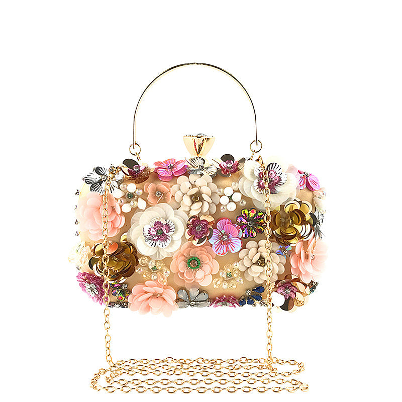 NOUVEAU RICHE Vegane Leder Clutch Tasche mit Weichem Innenfutter und Goldfarbenen Metallteilen für Stilvolle Abendveranstaltungen