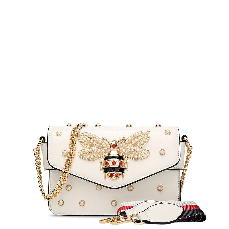 NOUVEAU RICHE Umhängetasche Aus Veganem Leder Mit Goldfarbenen Metallteilen Ideal Für Jeden Anlass 21 cm X 8 Zoll Stilvolle Und Funktionale Handtasche