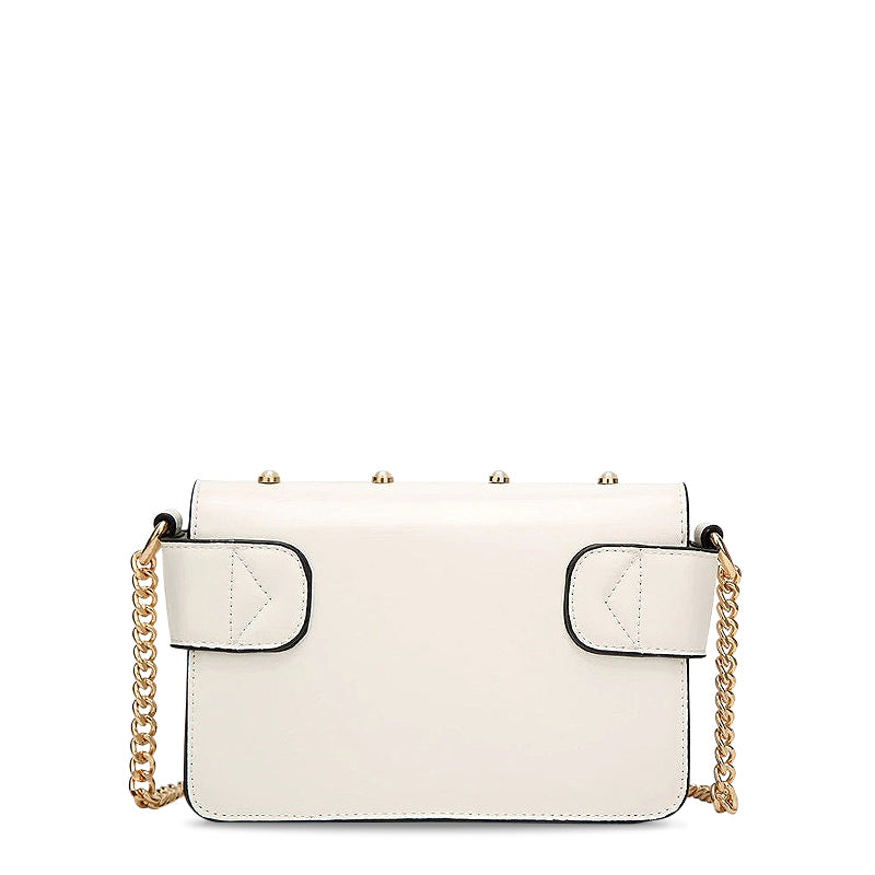 NOUVEAU RICHE Umhängetasche Aus Veganem Leder Mit Goldfarbenen Metallteilen Ideal Für Jeden Anlass 21 cm X 8 Zoll Stilvolle Und Funktionale Handtasche