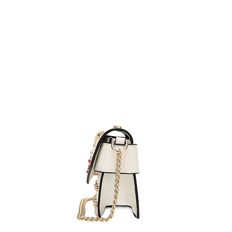 NOUVEAU RICHE Umhängetasche Aus Veganem Leder Mit Goldfarbenen Metallteilen Ideal Für Jeden Anlass 21 cm X 8 Zoll Stilvolle Und Funktionale Handtasche