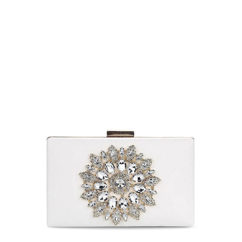 NOUVEAU RICHE Vegane Leder Clutch Tasche Mit Goldfarbenen Metallteilen Und Weichem Innenfutter Ideal Für Elegante Anlässe 21cm X 16cm