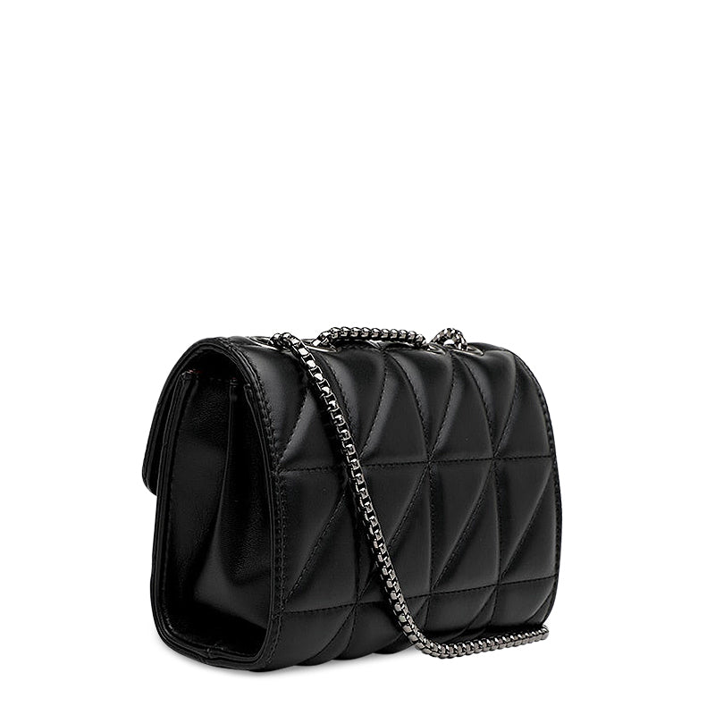 NOUVEAU RICHE Schwarze Crossbody Tasche Aus Hochwertigem Veganem Leder Mit Weichem Innenfutter Stilvolles Und Funktionales Accessoire