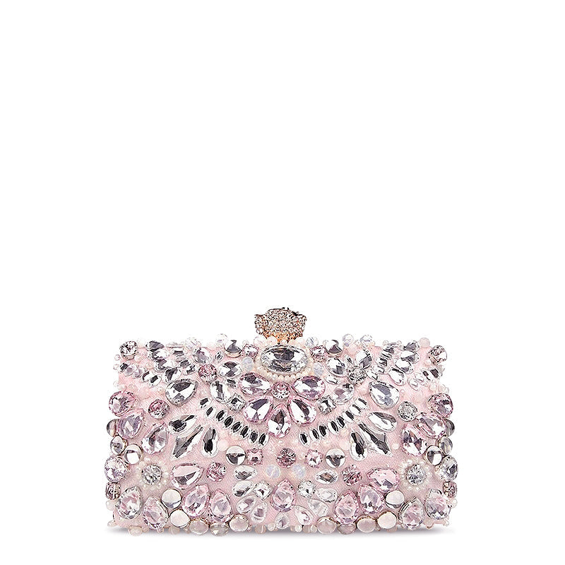 NOUVEAU RICHE Hochwertige Vegane Leder Clutch Mit Weichem Innenfutter Und Goldfarbenen Metallteilen Für Stylische Anlässe 19 cm X 16 cm Default