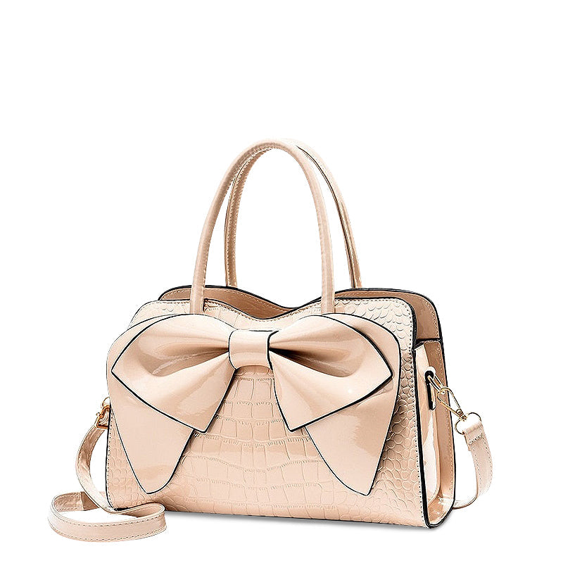 NOUVEAU RICHE Elegante Handtasche Aus Hochwertigem Veganem Leder Mit Weichem Innenfutter Und Goldfarbenen Metallen Beige