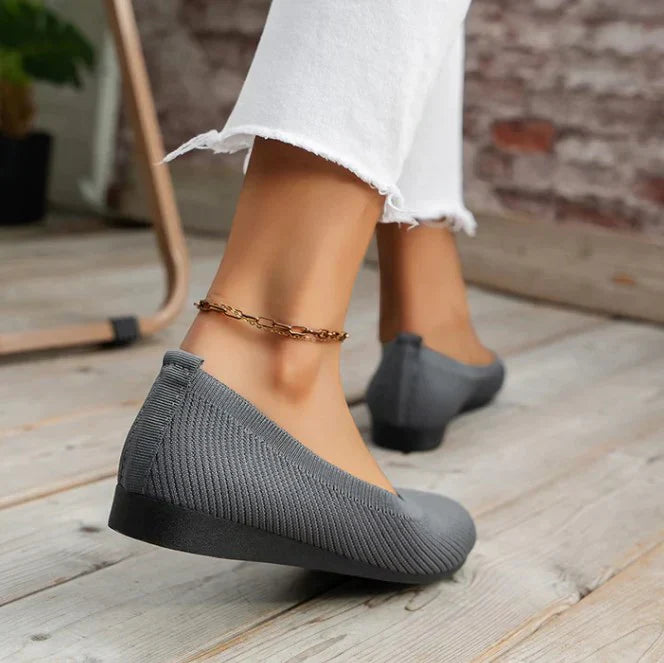 NOUVEAU RICHE Damen Sportschuhe Sommer – Gepolstert & Bequem für Alltag und Freizeit grau