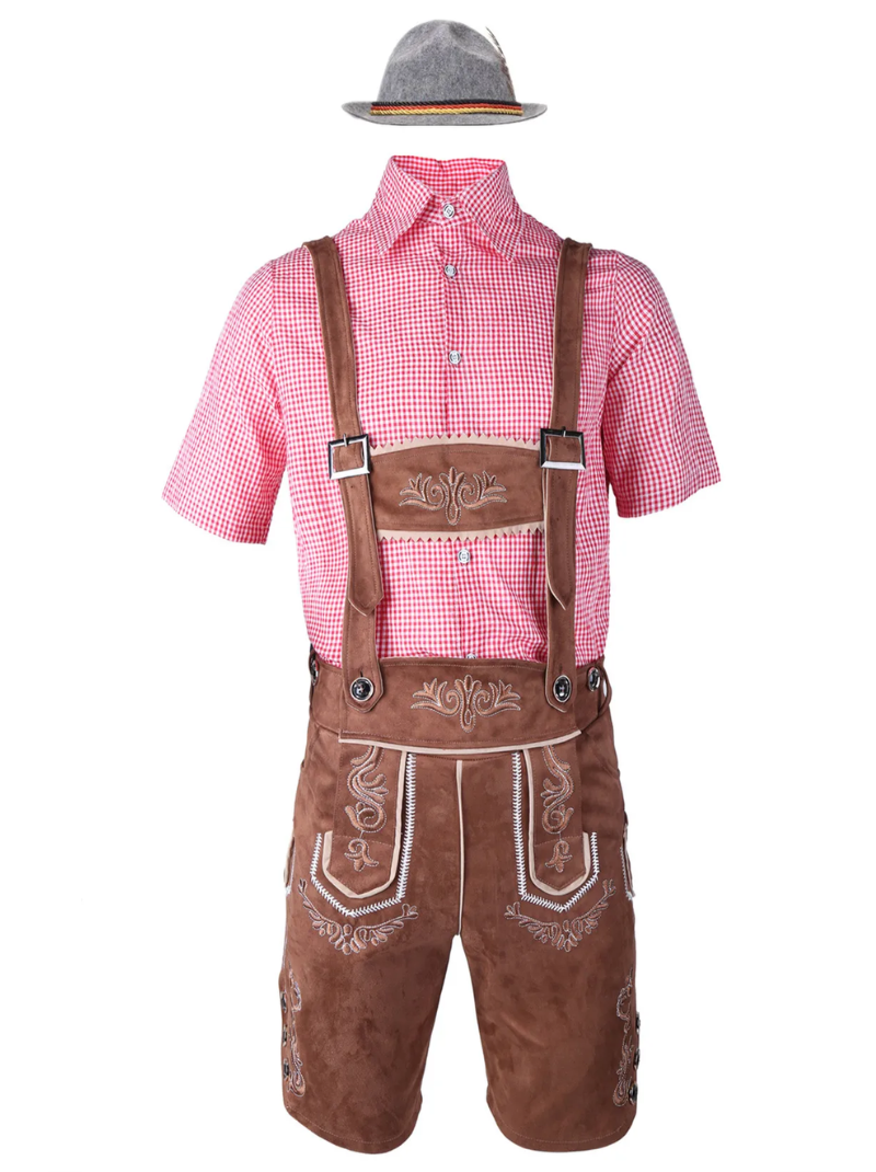 Herren Oktoberfest Lederhosen-Kostüm