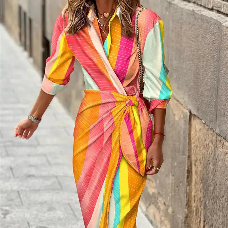NOUVEAU RICHE Dolce | Damen Sommerkleid – Modell Doris, Exklusives Design & Verführerische Eleganz Geblümt