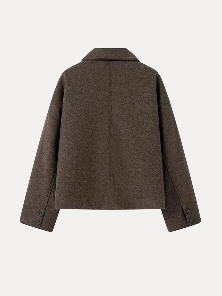 NOUVEAU RICHE Doppelseitige Wollmischjacke für Zeitlose Eleganz und Wärme als Must-Have für Ihre Garderobe