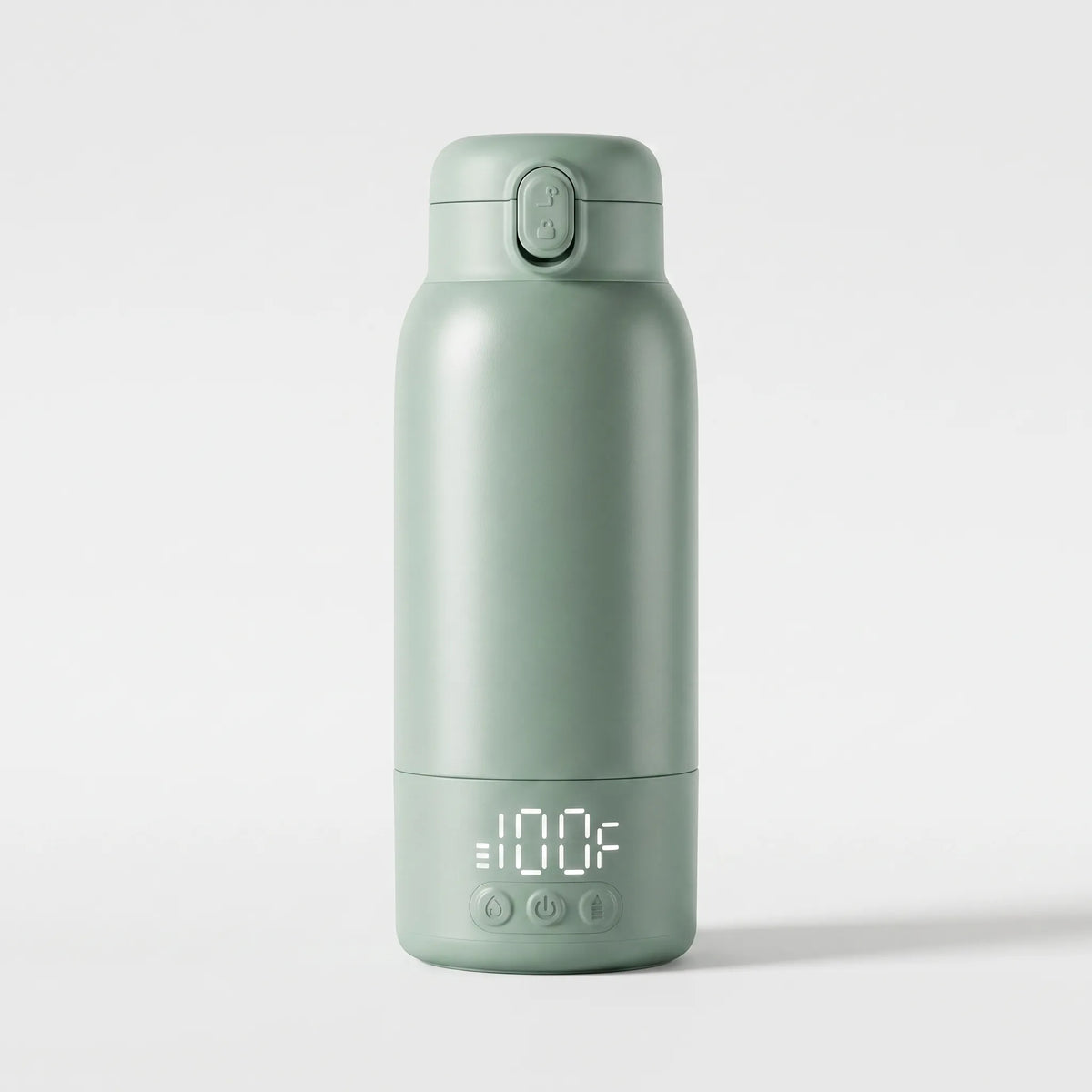 NOUVEAU RICHE Tragbarer selbstheizender Reisebecher 500 ml – Thermobecher mit Akku & Digitalanzeige, Edelstahl – für Kaffee, Tee & Milch unterwegs Default Title