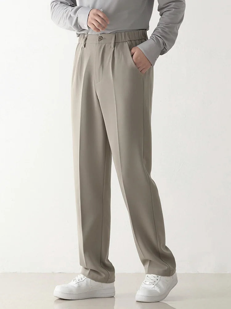 NOUVEAU RICHE Drapierte Formelle Herrenhose Mit Maßgeschneiderter Passform