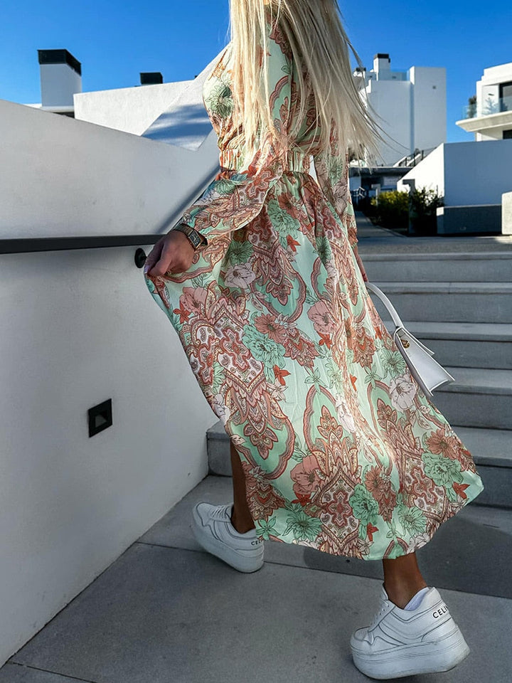 NOUVEAU RICHE Rogue | Elegantes Boho-Maxikleid