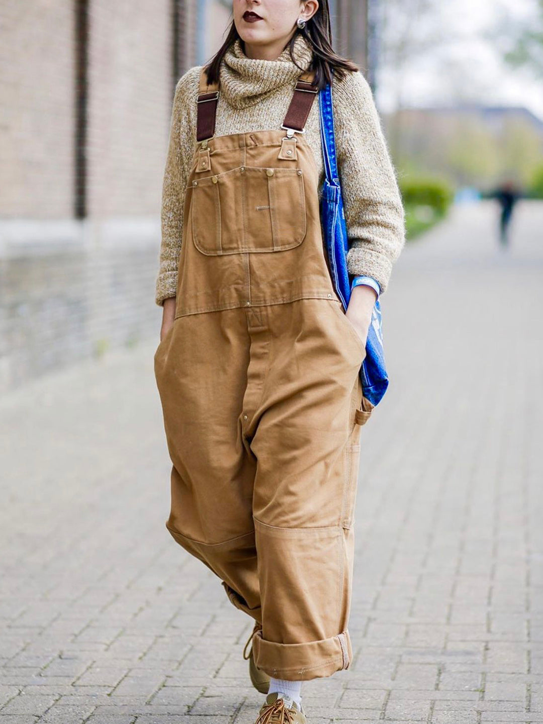 NOUVEAU RICHE Vintage Duck Latzhose Aus Strapazierfähigem Canvas Für Herren Mit Verstellbaren Trägern Und Praktischen Taschen