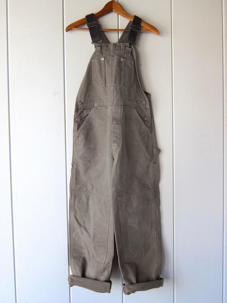 NOUVEAU RICHE Vintage Duck Latzhose Aus Strapazierfähigem Canvas Für Herren Mit Verstellbaren Trägern Und Praktischen Taschen Sandstein