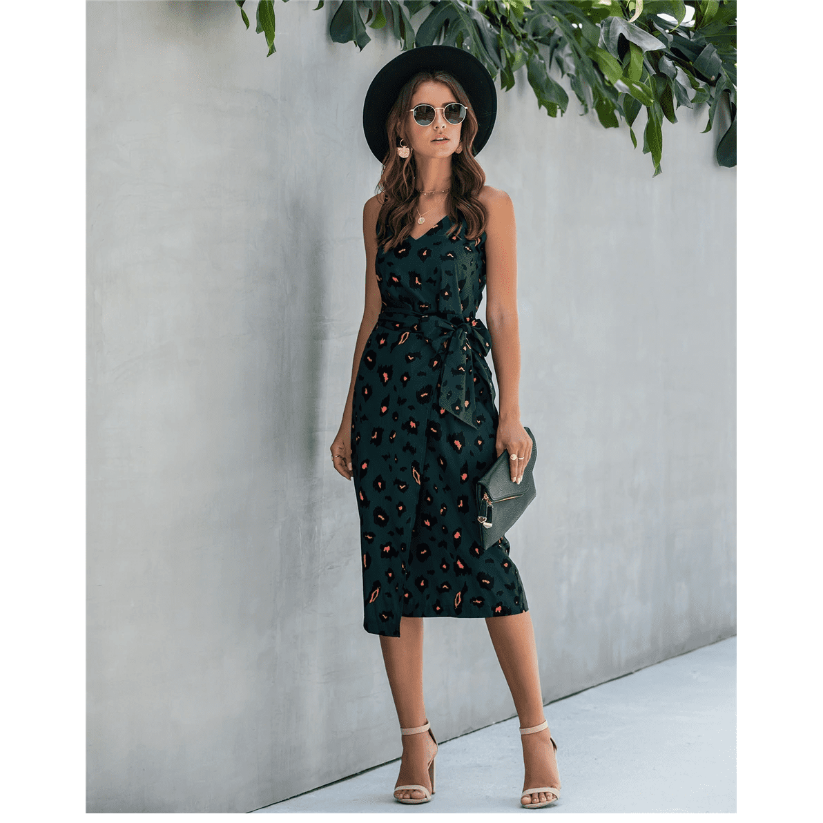 NOUVEAU RICHE Dunkles Langes Bohème Kleid Für Romantisches Abendessen