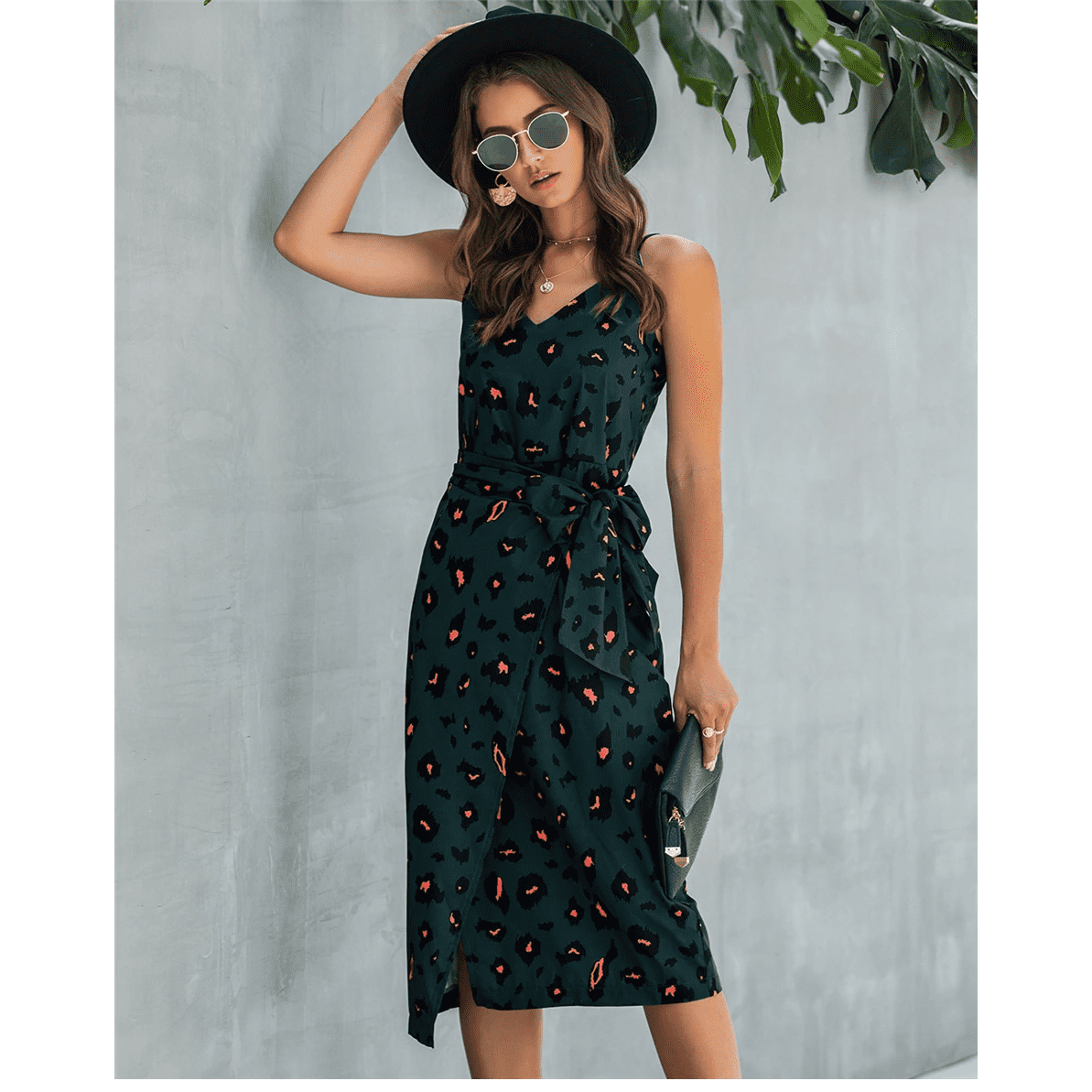 NOUVEAU RICHE Dunkles Langes Bohème Kleid Für Romantisches Abendessen