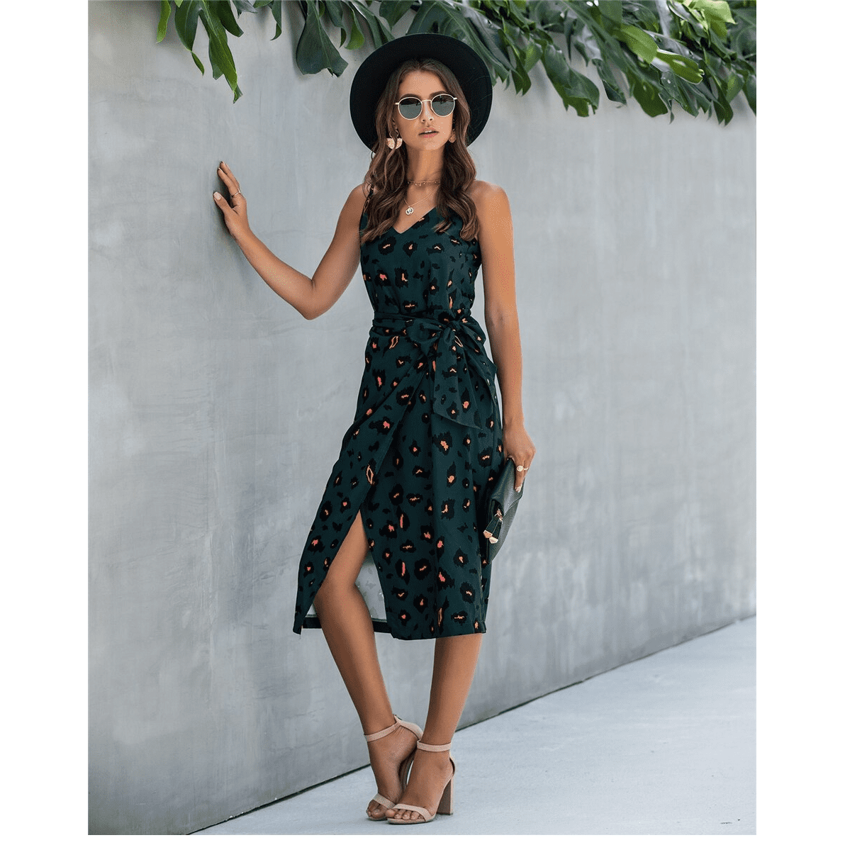 NOUVEAU RICHE Dunkles Langes Bohème Kleid Für Romantisches Abendessen