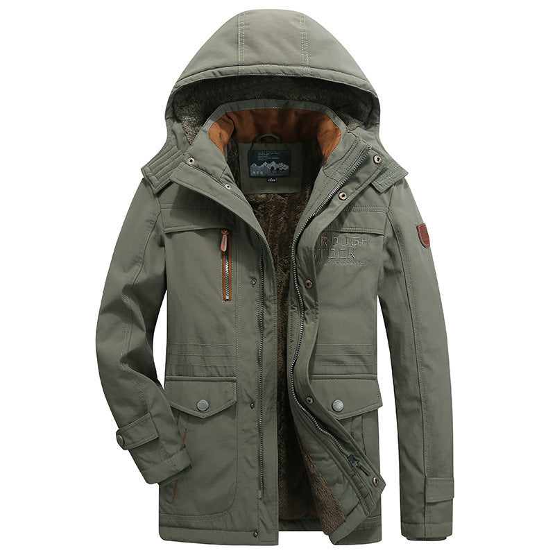 NOUVEAU RICHE Wind- und wasserdichter Parka Winterjacke Grün