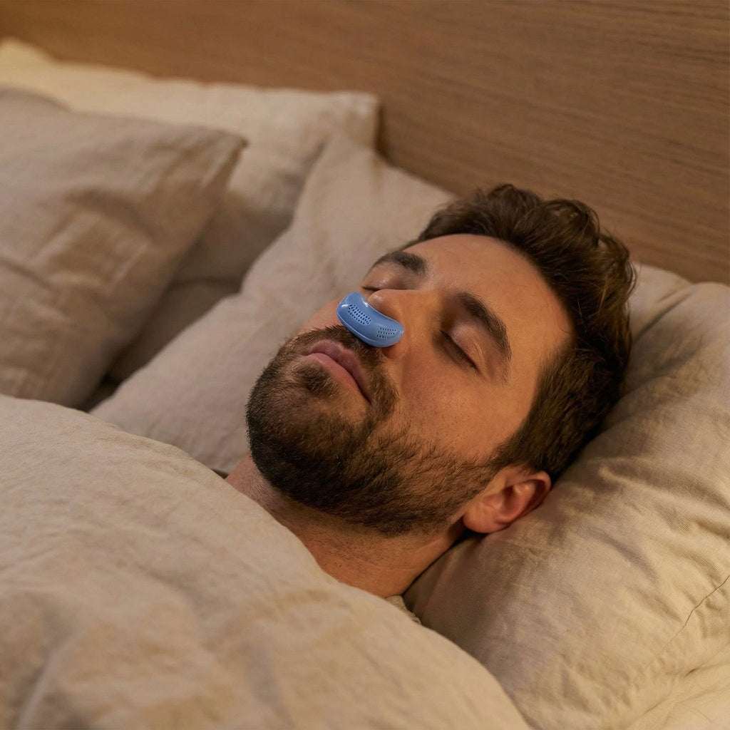 NOUVEAU RICHE Kompaktes Nasengerät ohne Maske – Leises, USB-aufladbares Gerät für die Nase, ohne Bänder oder Schläuche