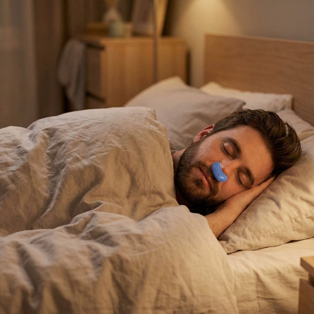 NOUVEAU RICHE Kompaktes Nasengerät ohne Maske – Leises, USB-aufladbares Gerät für die Nase, ohne Bänder oder Schläuche