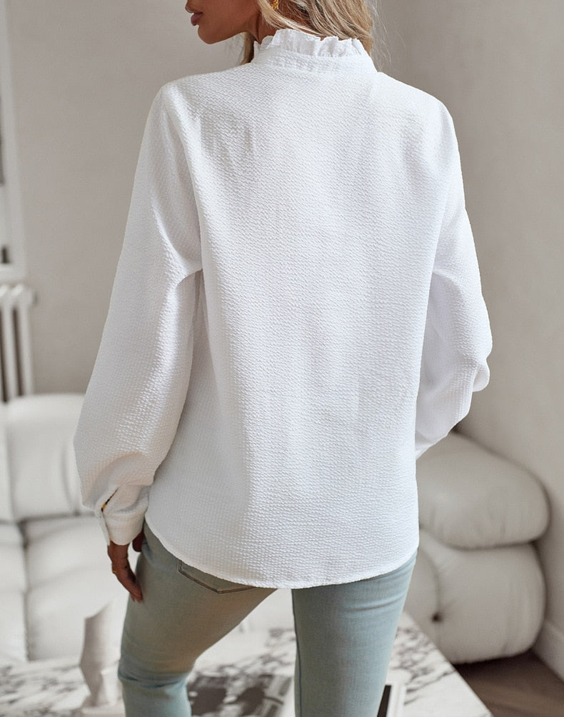 NOUVEAU RICHE Elegante Damenbluse Mit Streifen Langarm Büro Outfit
