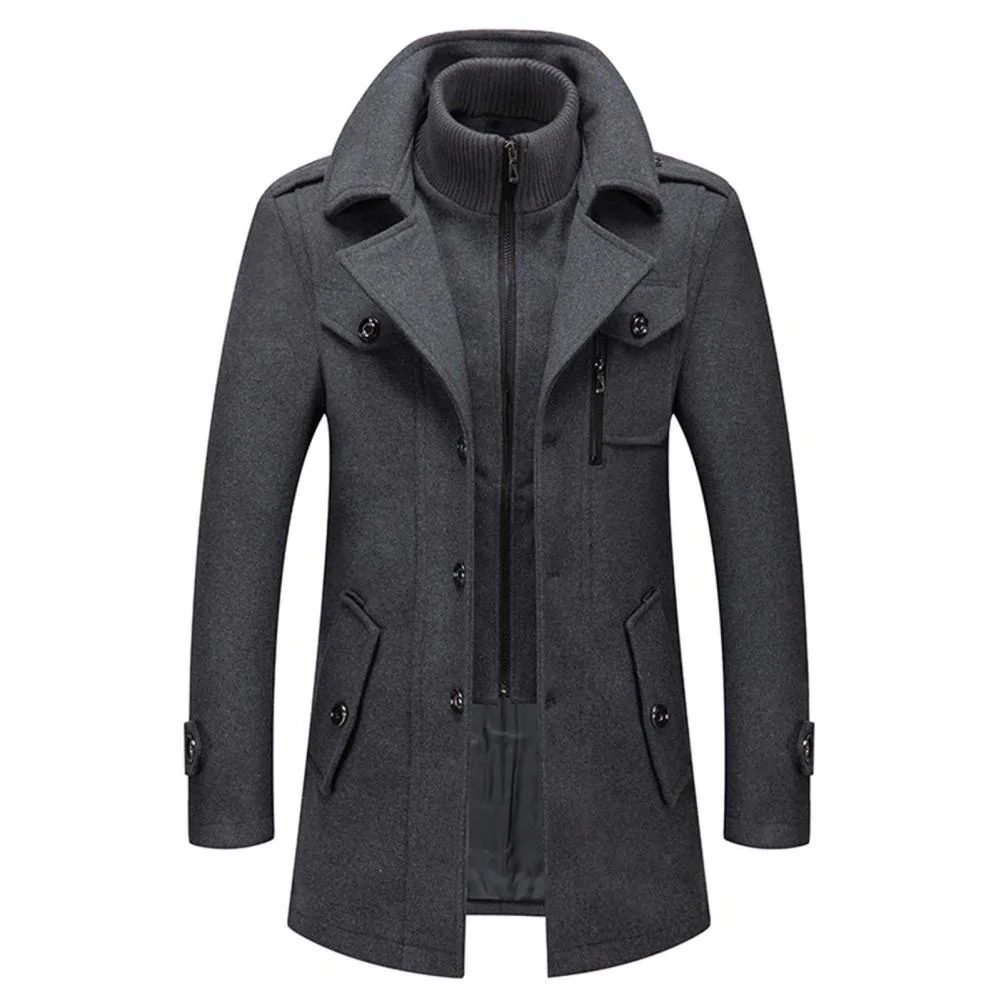 NOUVEAU RICHE Elegante Zweiteilige Herrenjacke Mit Wolle Für Business