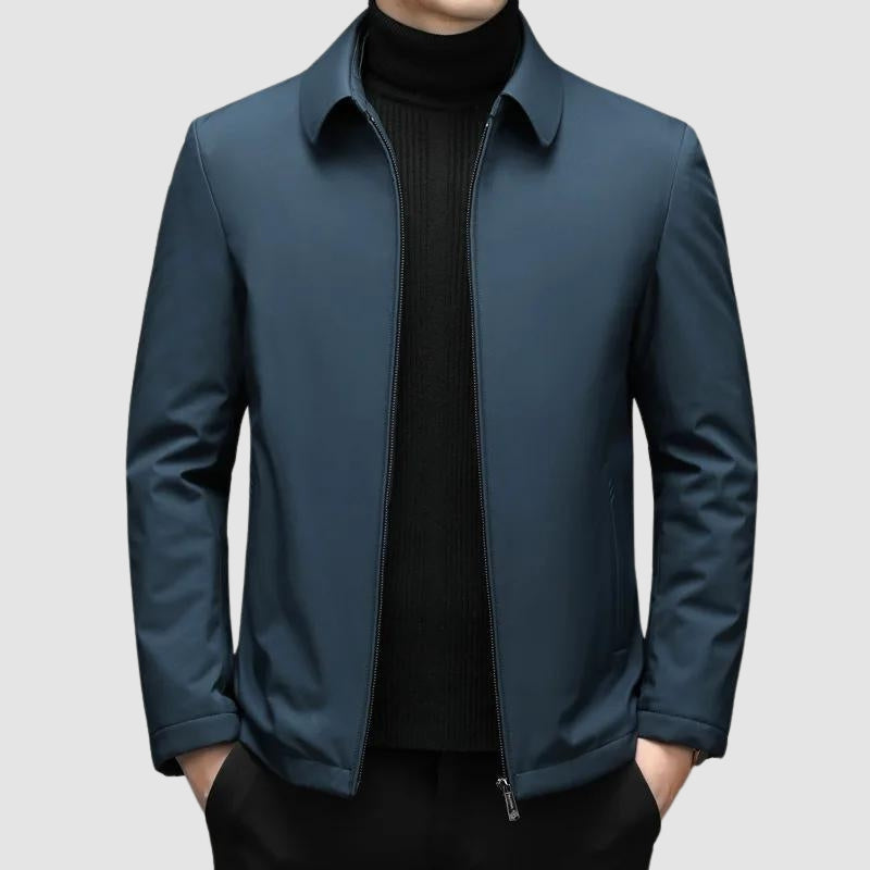 NOUVEAU RICHE Elegante Herren Daunen Freizeitjacke Blau