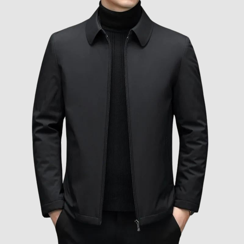 NOUVEAU RICHE Elegante Herren Daunen Freizeitjacke Schwarz