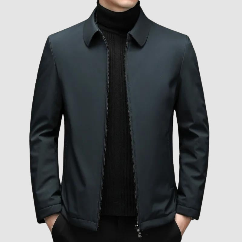 NOUVEAU RICHE Elegante Herren Daunen Freizeitjacke Grün
