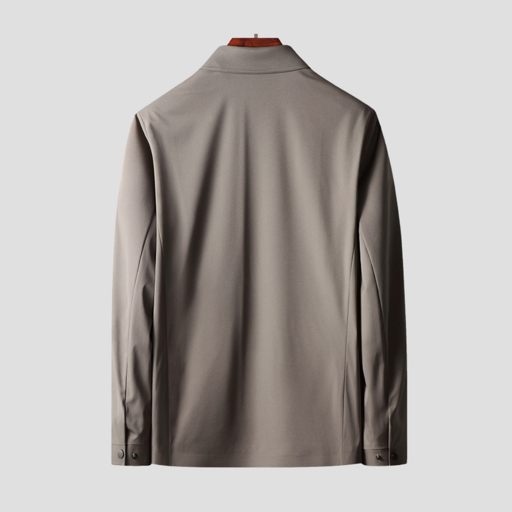 NOUVEAU RICHE Leichtjacke Glatter Stoff Leichte Haptik Gerader Schnitt