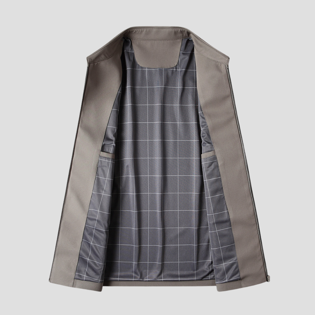 NOUVEAU RICHE Leichtjacke Glatter Stoff Leichte Haptik Gerader Schnitt
