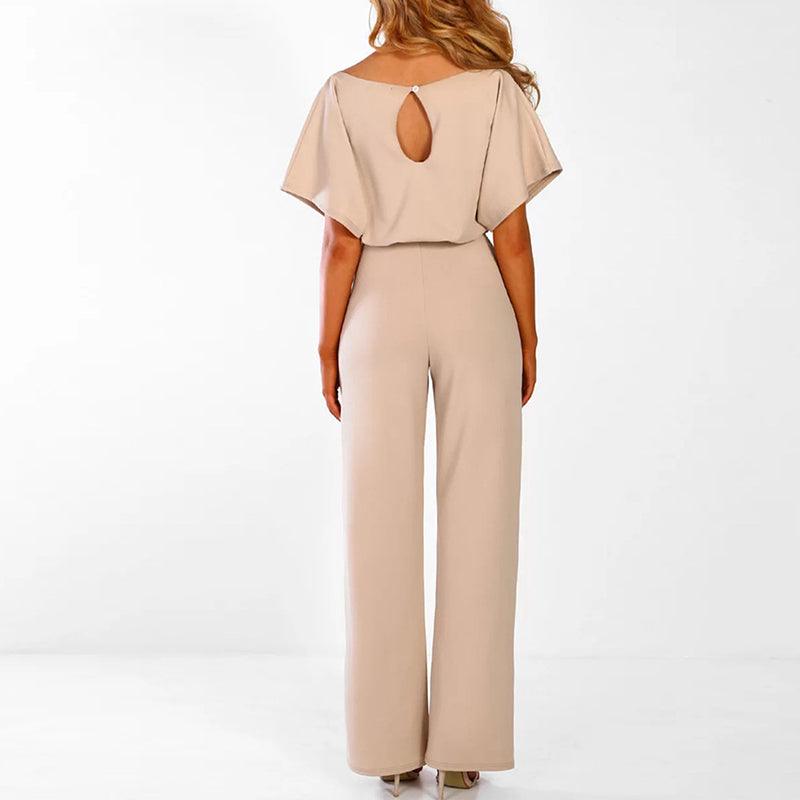 NOUVEAU RICHE Eleganter Damen Jumpsuit mit Gürtel für Schicke Outfits in Taillierter Passform und Modernem Stil